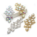 Custom Bodice Crystal Sew on Rhinestone Applique for Wedding Dress Belt Chain Applique Motif