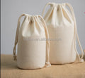 Custom Luxury Durable Bag  for Promotion Cotton Candle Bags Wholesale Hangover Kit Round Bag With Drawstring