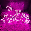 Birthday Party Supplies 2ft Acrylic LED Neon Lightup Number Wall-mounted Multi-color IP65 Waterproof Table Number