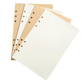 Creative Eco-Friendly A5/A6 Refill Recycled Lined Paper 6-Hole 6-Ring Loose Leaf Replaceable Blank for Notebooks Journals