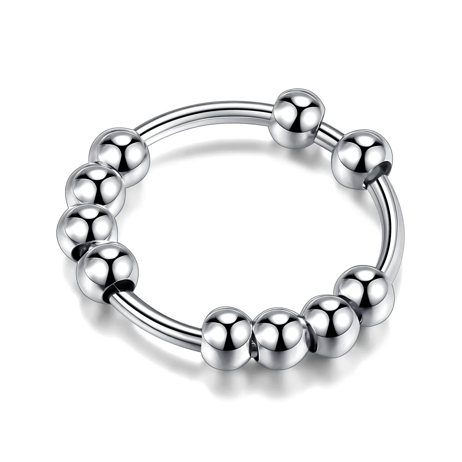 Wholesale Anti Anxiety Fidget Spinners Bead Ring for Women and Men Jewelry