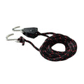 Yonk Tie Down Straps 1/4" X 10ft Heavy Duty Adjustable Pulley  Ratchet Rope Clip Hanger