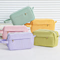 Fashion Simple Large Capacity Stationery Bag School Corduroy Pencil Case for Students