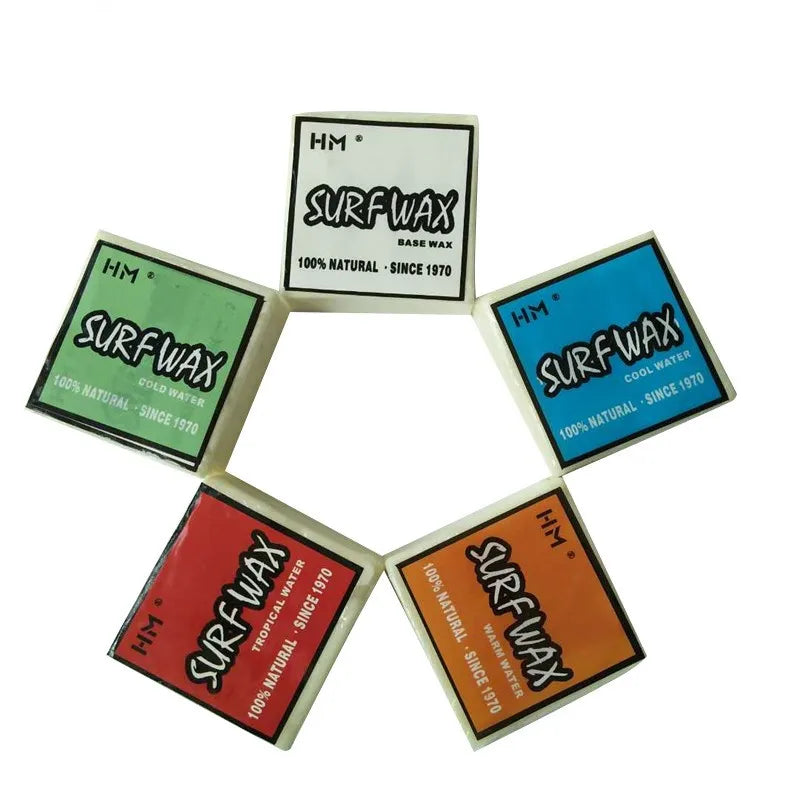 CIMI Custom White Surfboard Wax-Mix Temperature Durable Comfortable Unisex Wave Surfing Square Design