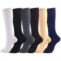 Autumn and Winter Solid Color Plain Multi-Purpose Plus Size Compression Socks 20-30mmhg