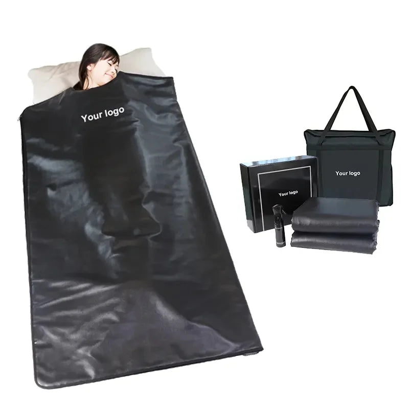 FUMEI PU Leather Infrared Blanket Perspire Spa Far Infrared Sauna Blankets for Body