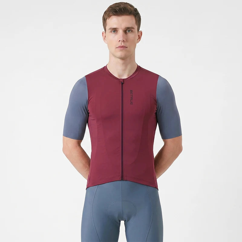 Full Zipper Cycling Wear Bike Shirts Short Sleeve Sportswear Bike Workout Jersey