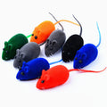 Factory Direct Sales Colorful Realistic Flocked Mouse Vocal Toys Cat Toy Mouse