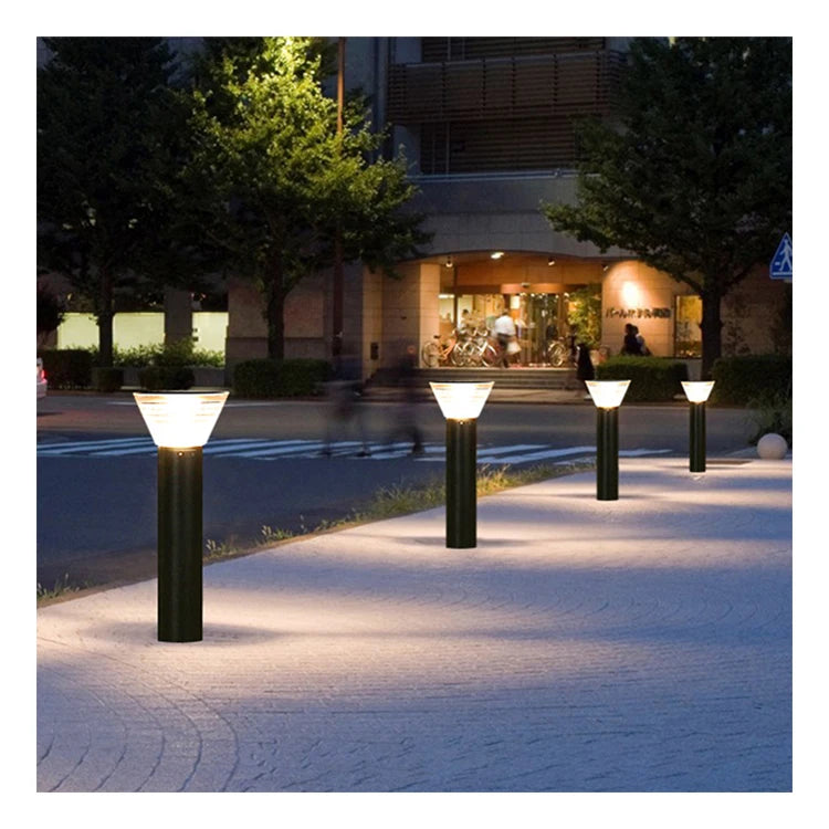 Solar Bollard Light  Garden Villa Lawn Light Outdoor Waterproof Led Electric Garden Light