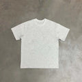 Men's Trendy Brand Custom Logo T-Shirt Heavyweight 100% Cotton 300 Gsm White Solid Pattern for Puff Print Knitted Fabric