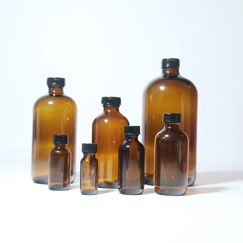 Wholesale Amber Boston Glass Essential Oil & Skin Care Serum Dropper Bottles 30ml 50ml 80ml 100ml 150ml MegaBDM