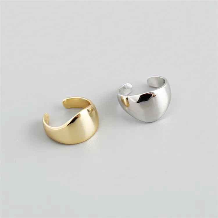 SP 2021 Hot Selling International Fashion Style Plaid Hoop Earrings Sterling Silver Made Simple Cuff Earring