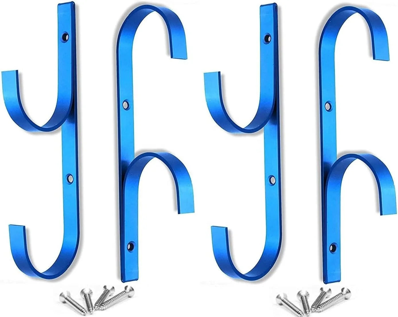Factory  Aluminum Pole Hanger(4PCS) With 8PCS Screws  Colour Blue