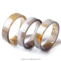 Manufacturers Source Natural Gray Chalcedony Bracelet Female Personality Square Design Bracelet Cross-Border New Jewelry