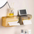 Multifunctional Plastic Tissue Storage Box Wall- Mounted Transparent Paper Cover Box Tissue Holder Box Clear Tissues Boxes