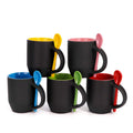 Diy Photo Print 11oz Ceramic Coffee Mug with Spoon Color Changing Sublimation Blank for Back to School