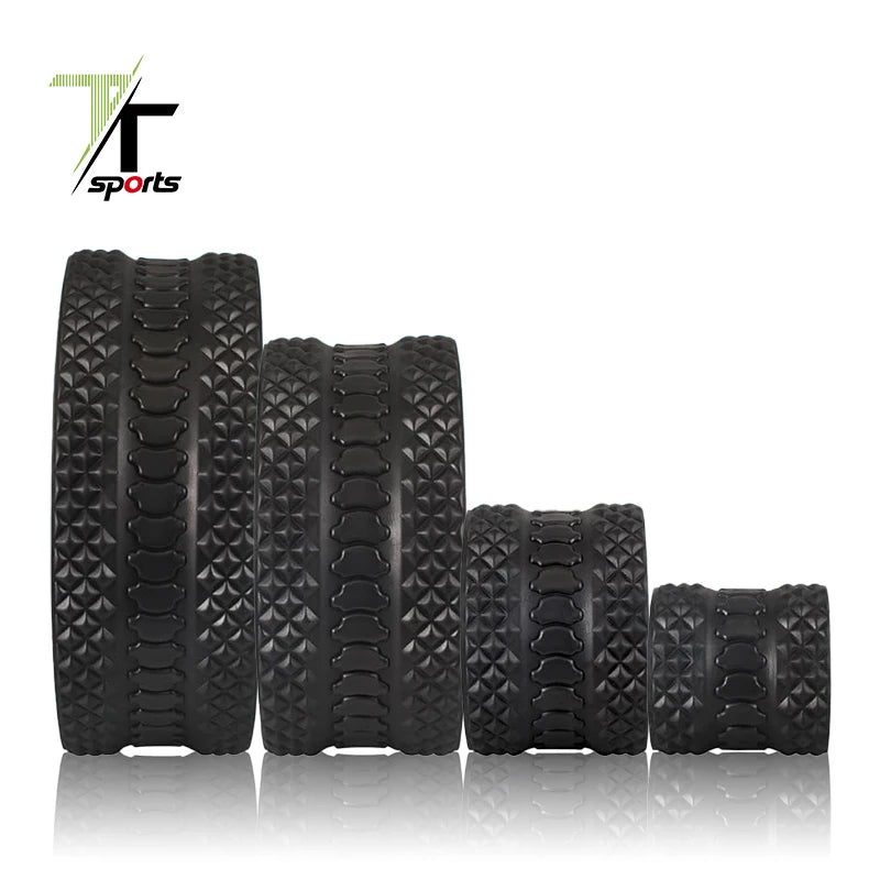 TTSPORTS Yoga Wheel 4 in 1 Set for Yoga Muscle Massage Wheel Back Stretcher