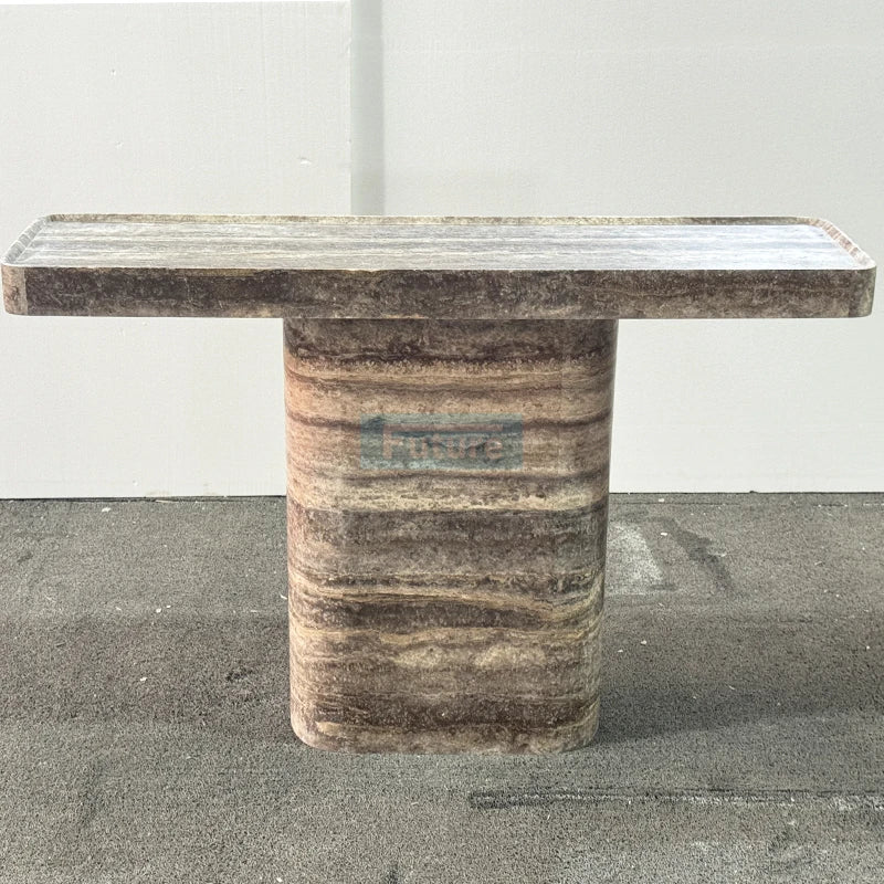 Customer Designs Acceptable Rectangle Natural Stone Dining Room Marble Silver Travertine Dinning Table