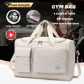 Expandable Bottom Customised Logo Shoe Pocket Diamond 6 Color Waterproof Zipper Fashion Large Capacity Wet Dry Separate Unisex