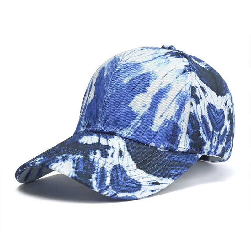 Wholesale Cheap Price High Quality Summer Woman Man 6 Panel Tie Dye Baseball Cap