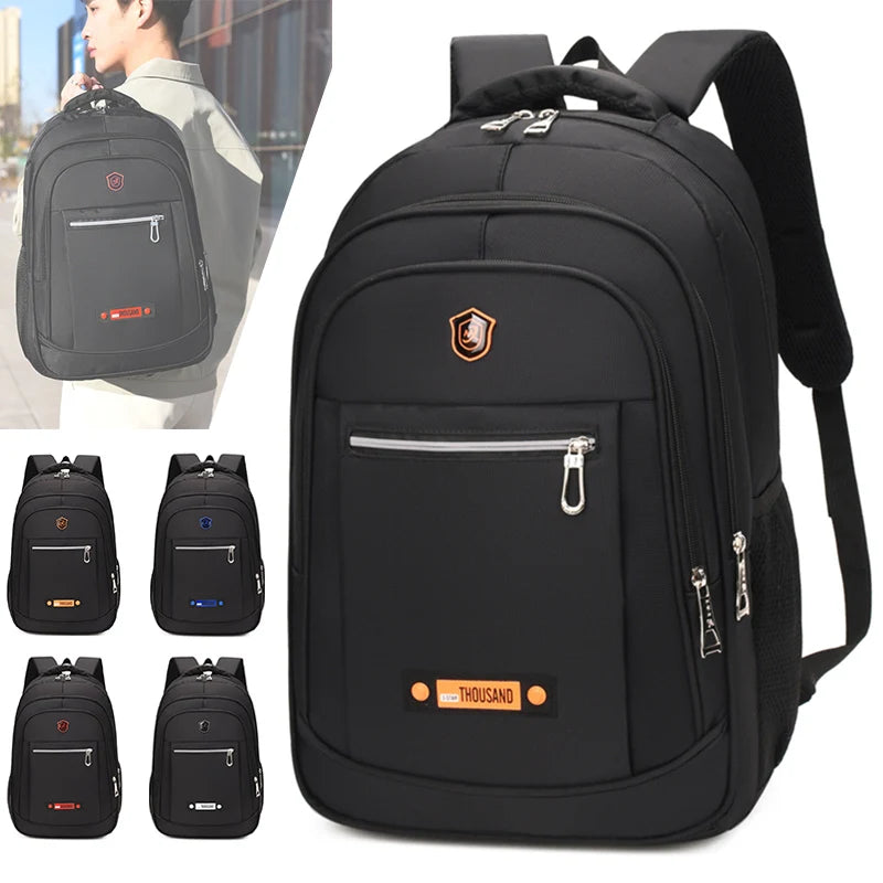 Black Notebook Computer Backpack Suppliers Men Vintage Business Casual Student Travel High Capacity Laptop Backpack