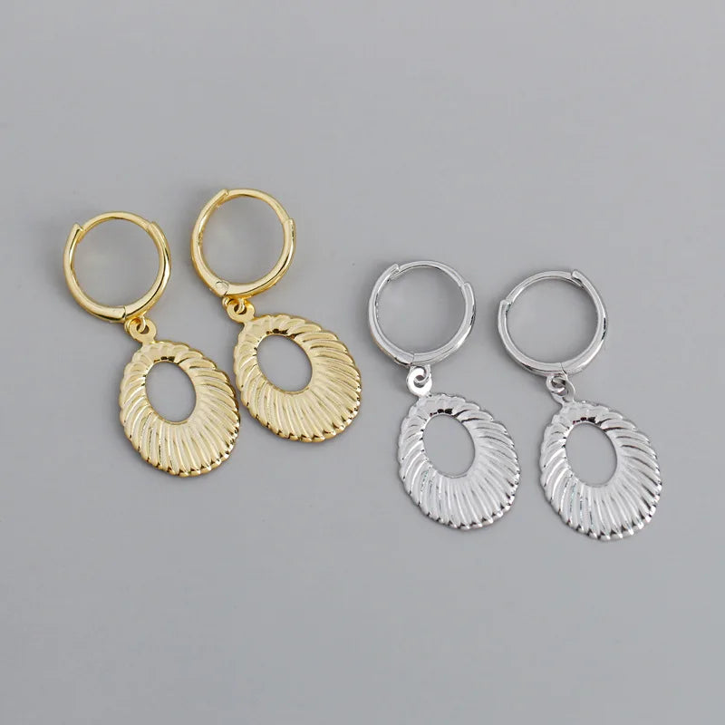 Wholesale 925 Sterling Silver Large Hoop Earrings 2025 Drop Collection Gold Plated Trendy for Women for Wedding Party