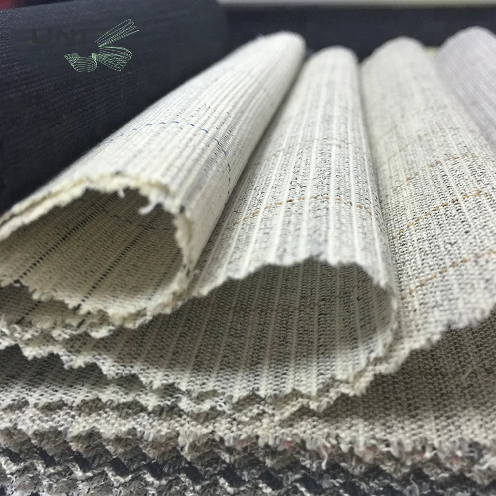 Eco-friendly Real Horse Hair Canvas Interlining Fabric by 150cm Width for High Class Hand Made Men's Suit