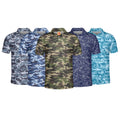 Custom Logo Knitted 92% Polyester 8% Spandex Quick Dry Sports Camouflage Pattern Print Oversized Fashion Golf for Shirts for