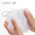 Lalasis Custom Natural Loofah Body Scrubber Mesh Bath Sponge Ball Bath Supplies Bath Sponge Exfoliating