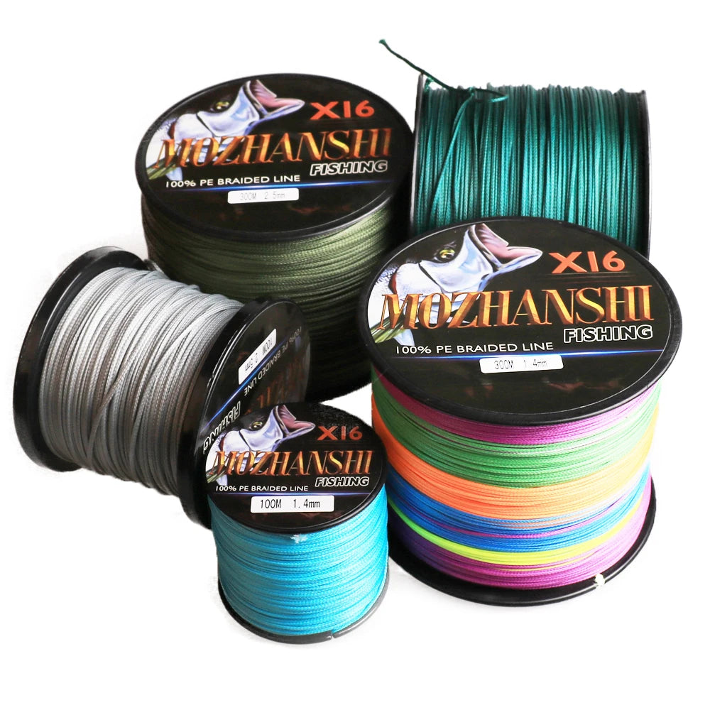 X16 100m DORISEA MOZHANSHI 16 Strands Hollow Super Strong 0.16MM-2.5MM 100% PE Braided Multifilament Fishing Line