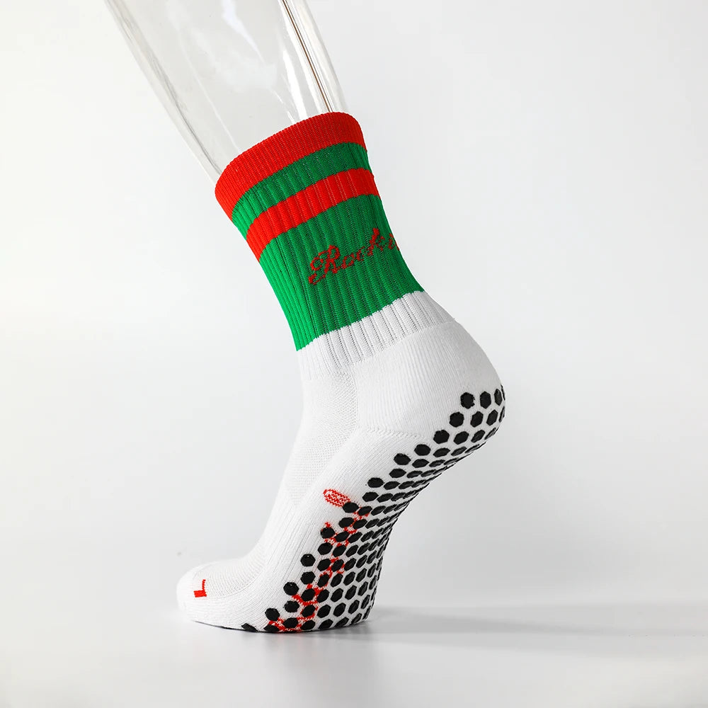 Men's Breathable Anti-Slip Athletic Crew Sport Grip Socks Cotton Nylon Polyester for Children for Autumn Youth Basketball Soccer