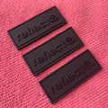 Lead Free Solid Black Rubber Labelembossed Logo 3d Sew on PVC Rubber Patch Silicone Badge for Garment
