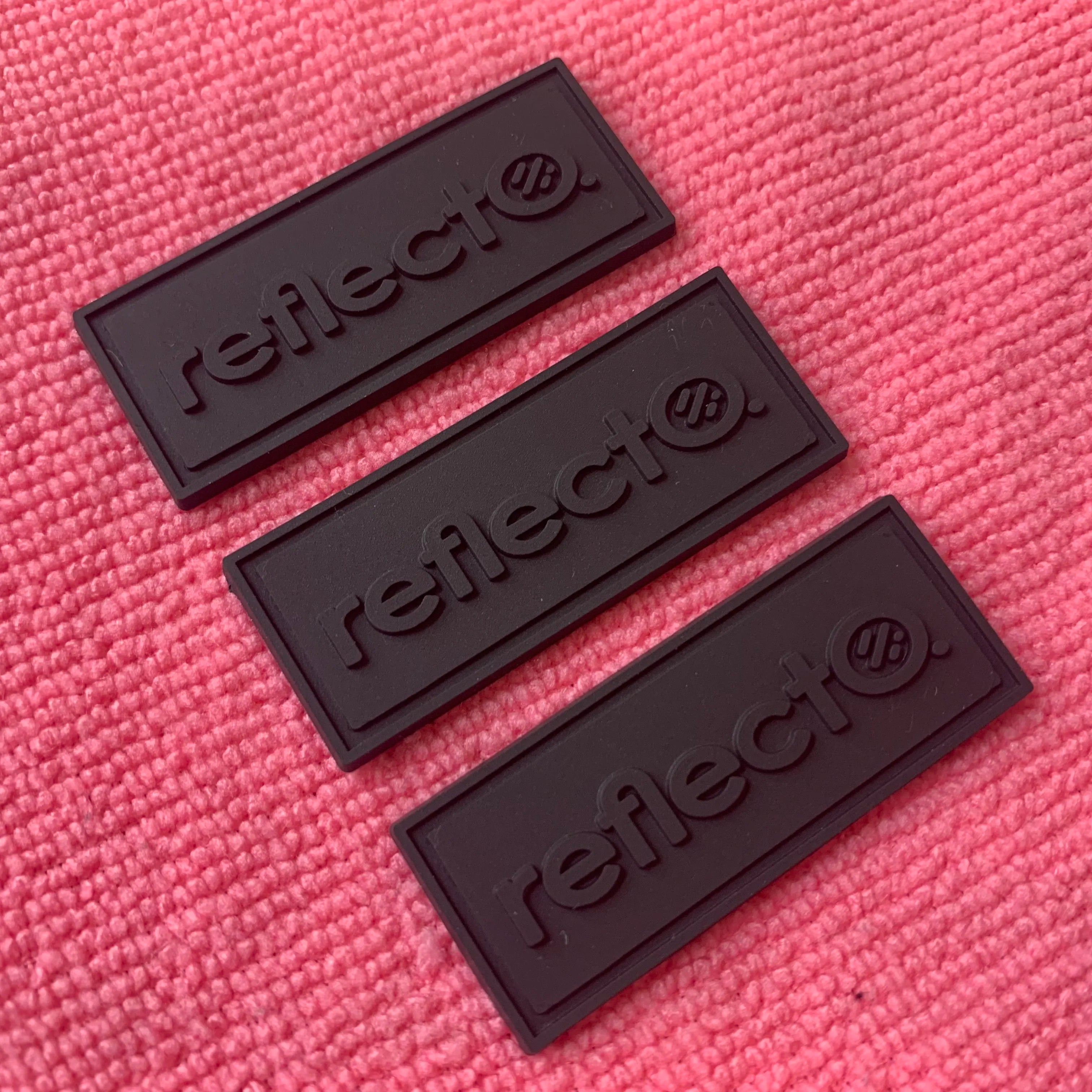Lead Free Solid Black Rubber Labelembossed Logo 3d Sew on PVC Rubber Patch Silicone Badge for Garment