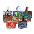 Wholesale Eco Recyclable Christmas Tote Bags Reusable Folding Non-Woven with Handle for Holiday