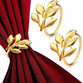Zinc Alloy Eco-Friendly Multi-Color Elegant Leaf Napkin Ring Holders Wedding Table Decorations Wholesale Novelty Gifts