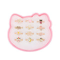 Children's Rings Set Adjustable Kids Ring Unicorn Pattern Ring