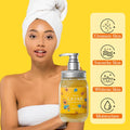 LKIAE Papaya 500ml Liquid Body Wash Hotel Bath Skin Whitening Shower Gel for Hotels