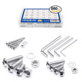 SS304 Stainless Steel Storage Furniture Hex Socket Bolts 880Pcs M2-M5 Nuts Washers Screws Plain Finish DIN Standard NINDEJIN