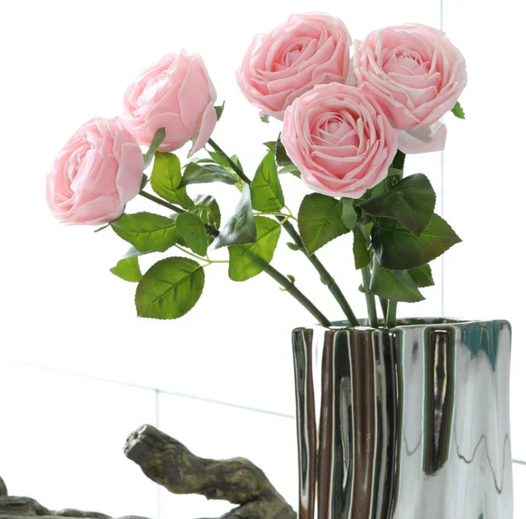 Wholesale Summer Flowers Artificial Flowers Wedding Rose Real Touch Rose Flower for Wedding Decor