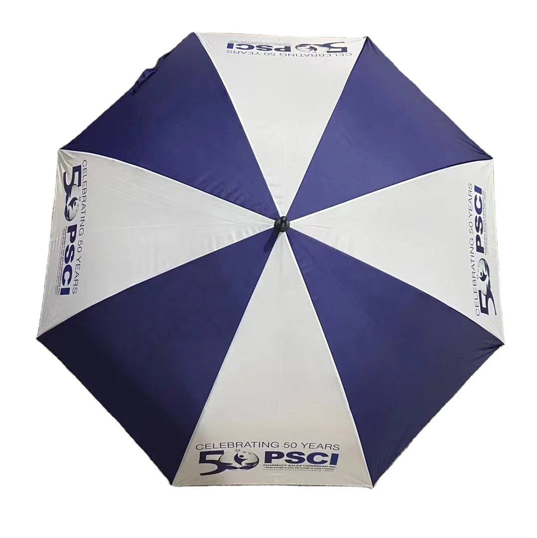 Promotional Auto Open Colour Matching  Golf Umbrella Wholesale