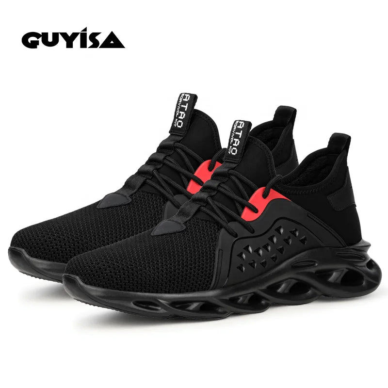 GUYISA Best Selling Summer Style Men's Shoes Safety with Anti-smash Shoes Brand Working Steel Toe Safty Shoes