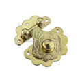 Stock Supply Box Accessories 36 X 40mm Traditional Designed Gold and Antique Brass Colored Wooden Jewelry Box Locks