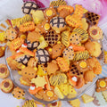 Resin Animal Biscuit Cookie Flat Back Resin Charms Cabochon for Slime Filler Kid DIY Mobile Phone Hairclip Keychain Decor Craft