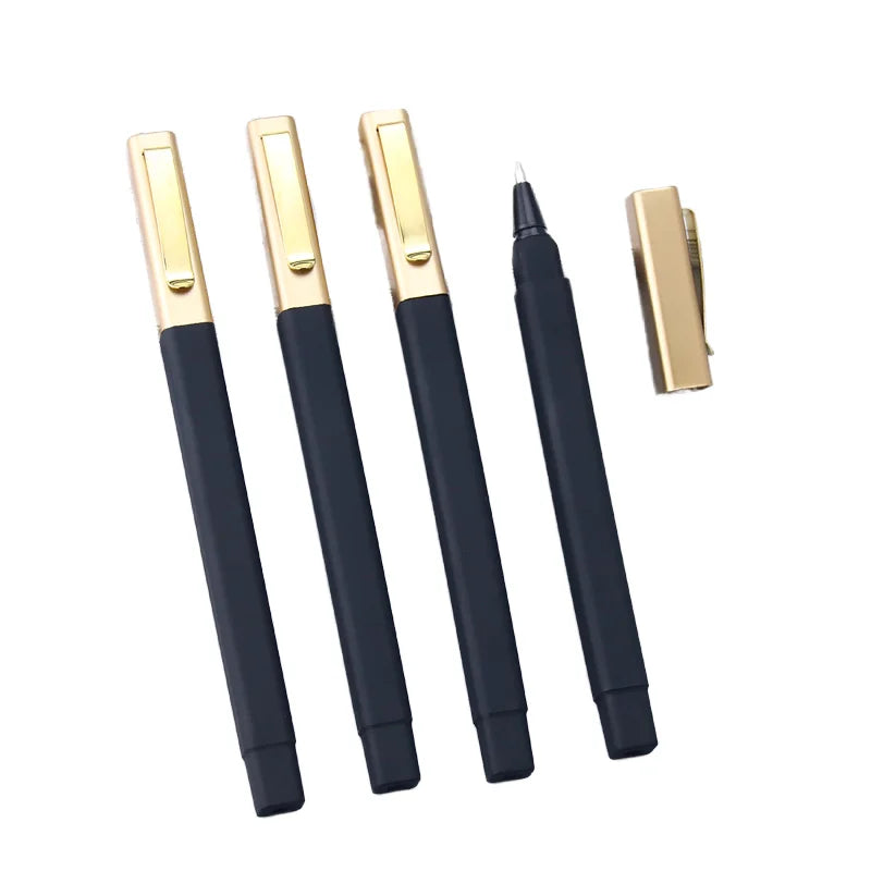 Hot Sale Writing Square Barrel Ballpoint Pen with Personalized Custom Printed Logo Bulk Plastic Black Rubber Hotel Promotional