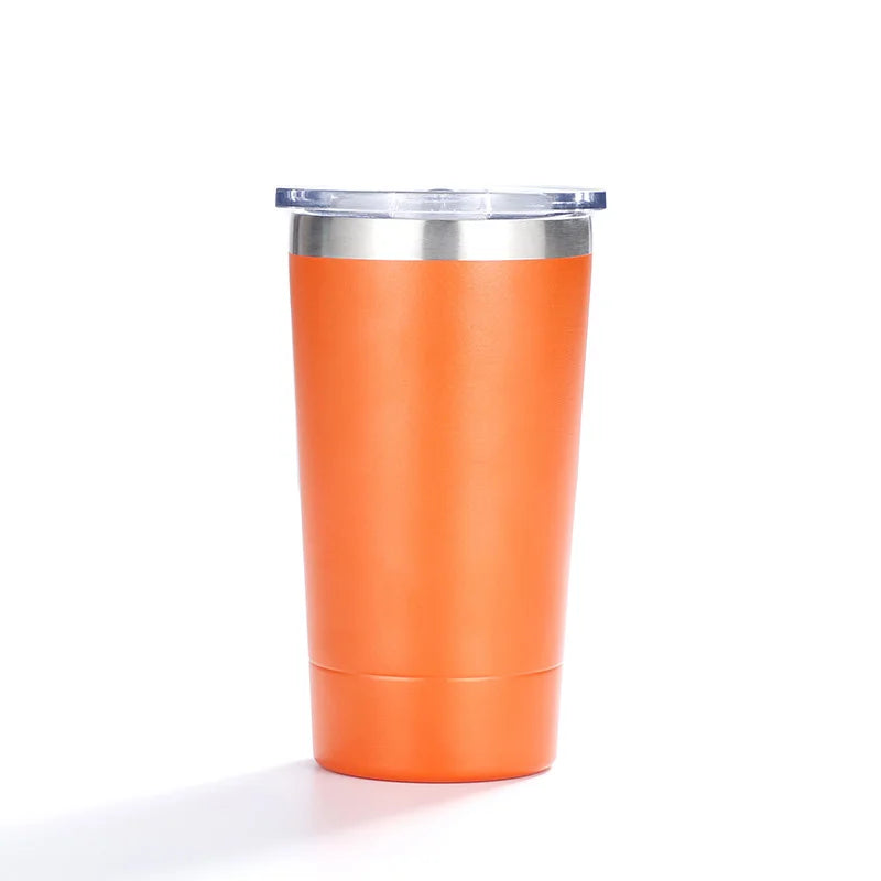 FX Factory 12oz Sublimation Coffee Mug Blank Insulated Car Water Bottle Stainless Steel Double Wall with Straw Outdoor Bottle
