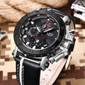 LIGE LG9899 Hot Leather Mens Watches Factory Date Watch Sport Waterproof Quartz Watch Men Wrist Clock Relogio Masculino