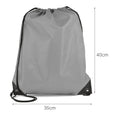 Custom logo Student Waterproof Polyester Silk  Drawstring Pouch Backpack