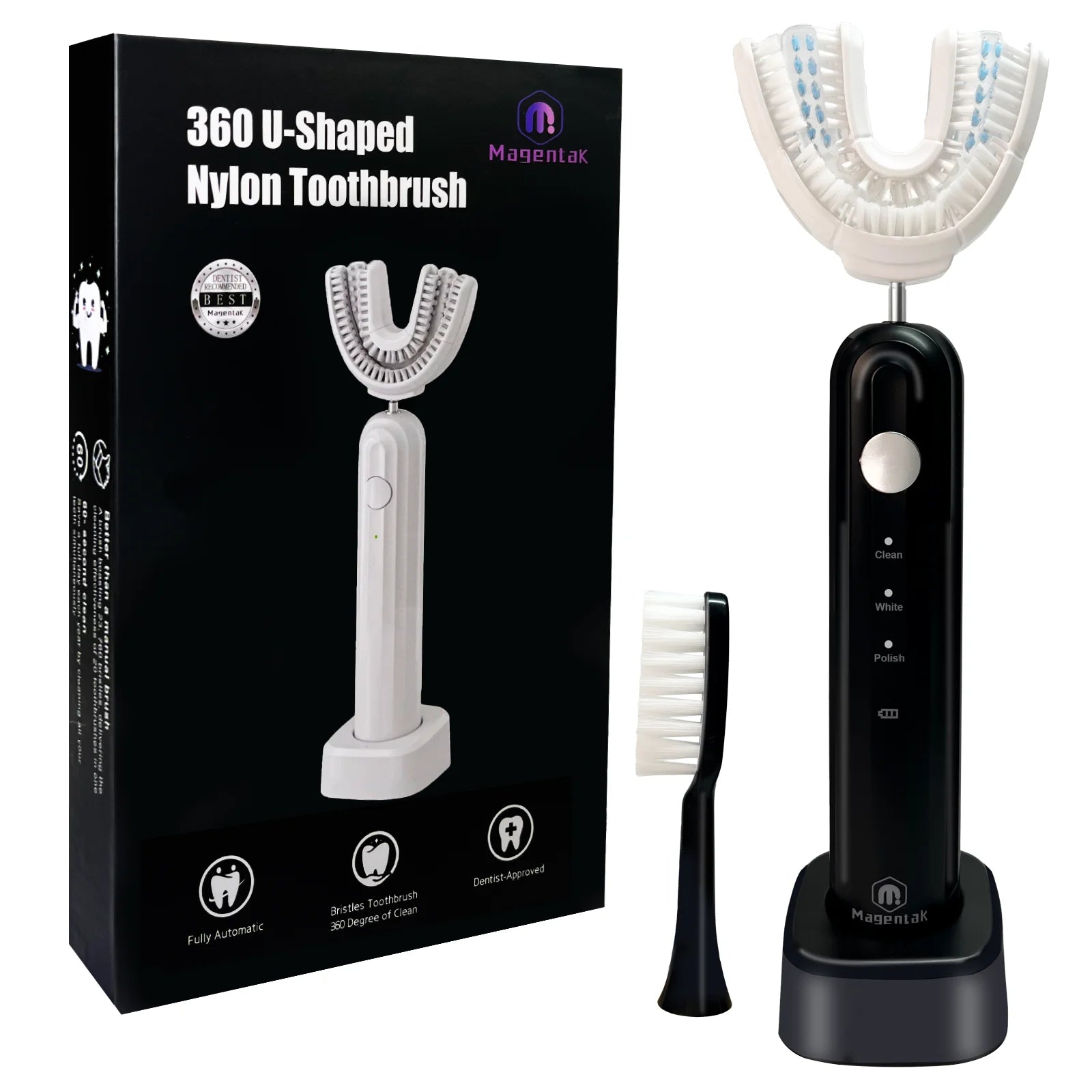 2025 U-Shaped Toothbrush for Teeth Whitening Electric Toothbrush for Adults