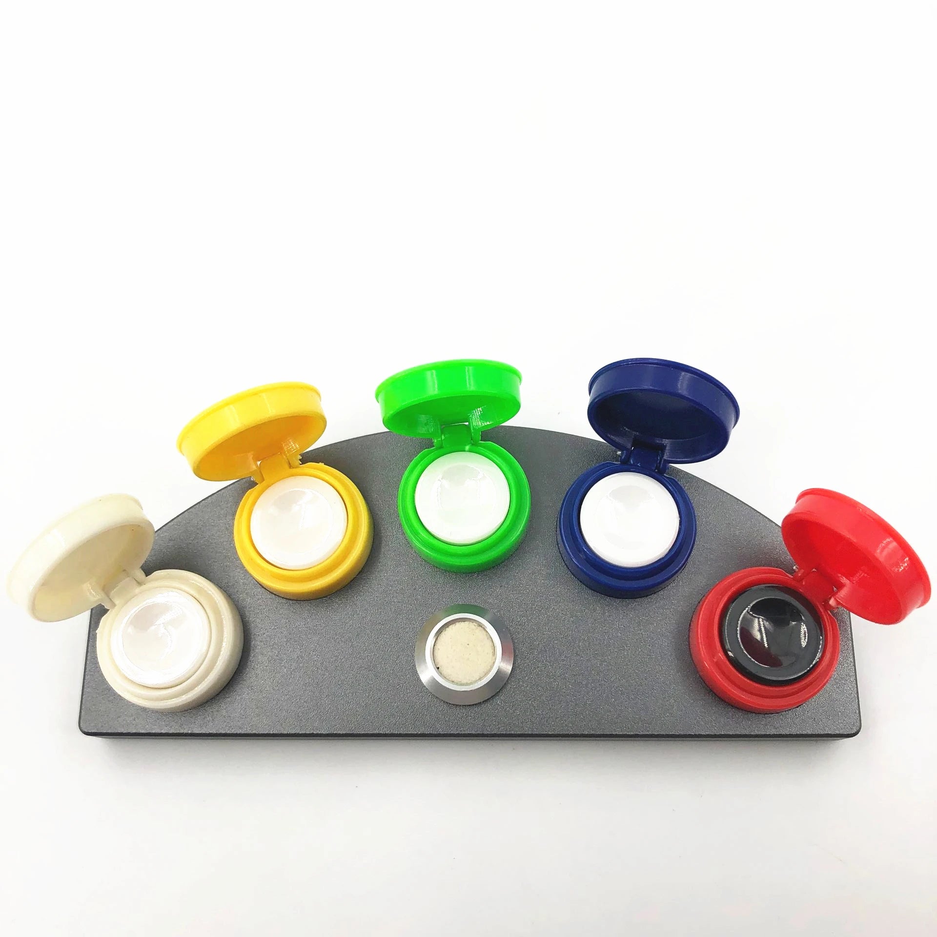 Premium Watch Oil Pan Rust-proof Oiler Holder 5  Oiler Pans with Covers Watch Repair Lubricant Grease Storage Tool