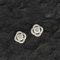 Ilona Elegant 925 Silver Earrings Four Leaf Desi Jewelry with Elegant Temperament Moissanite Stud Earring
